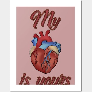 My Heart Is Your Surgeon Nurse Funny Valentine's Day Shirt Posters and Art